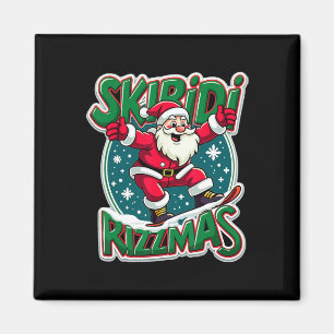 Skibidi Rizzmas Kinder Jugend Weihnachten Magnet