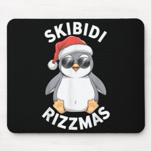 Skibidi Rizzmas Lustiges Weihnachten Weihnachtszei Mousepad