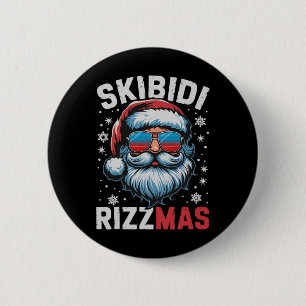 Skibidi Rizzmas Shirt Kinder Männer Frauen Weihnac Button