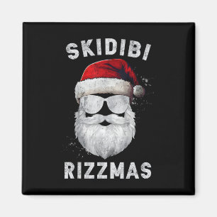 Skibidi Rizzmas Weihnachten Rizz Santa Claus Chari Magnet