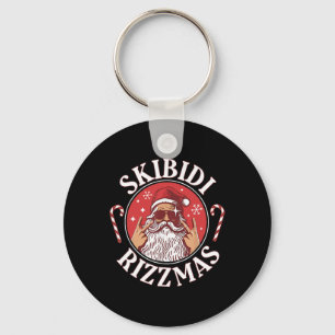 Skibidi Rizzmas Weihnachten Rizz Santa Claus Chari Schlüsselanhänger