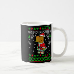 Skibidi Rizzmas Weihnachten Rizz Santa hässlicher Kaffeetasse
