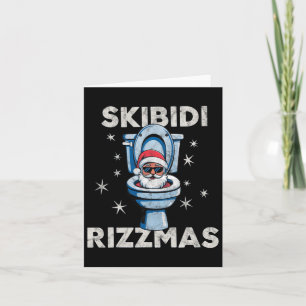 Skibidi Rizzmas Weihnachten Weihnachtsfeier Merry Karte