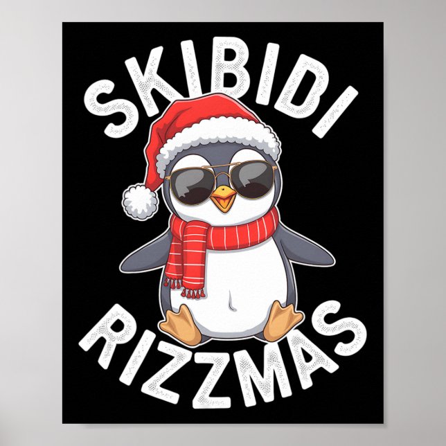 Skibidi Rizzmas Weihnachtsfeiertag P Poster (Vorne)