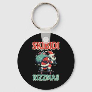 Skibidi Rizzmas Weihnachtsmann Lustige Weihnachten Schlüsselanhänger