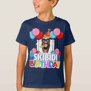 Skibidi Toilet Geburtstag T-Shirt [Anpassen!]