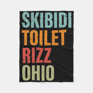 Skibidi Toilette Rizz Ohio Fleecedecke