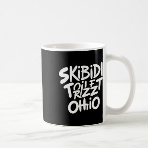 Skibidi Toilette Rizz Ohio Lustiges Meme Retro Vin Kaffeetasse