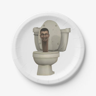 Skibidi Toilettenpapier Party Platte Einweg Pappteller