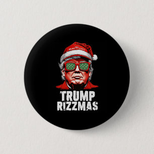 Skibidi Trump Rizzmas Christmas Rizz Santa Claus C Button