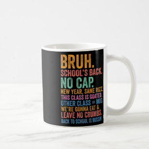 Skibidi Zurück zur Schule ist zurück, kein Cap Riz Kaffeetasse
