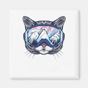 Skibrille Lustig Die Meowtains Rufen Magnet