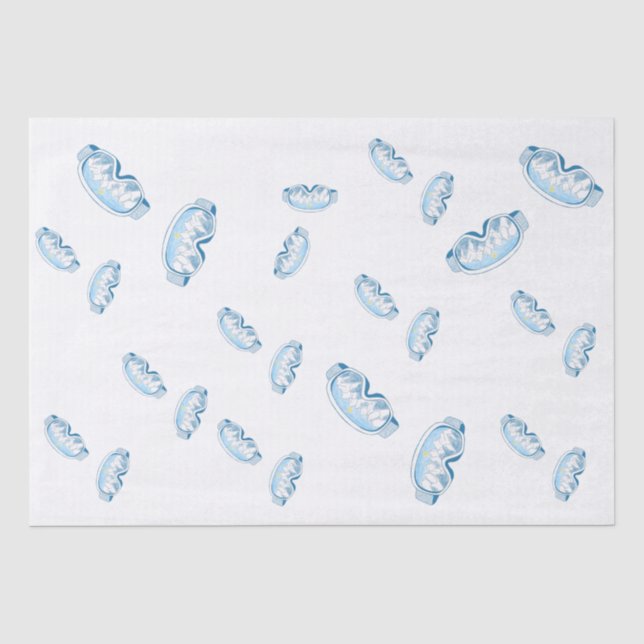 Skibrille mit Bergreflektion Seidenpapier (Vorderseite)