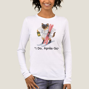 Skibrücke "I Do, Après-Ski" für Katzenliebhaber Tri-Blend Shirt