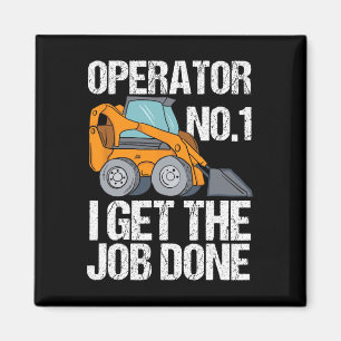 Skid Steer Daddy Funny Vathers Day Geschenk Magnet