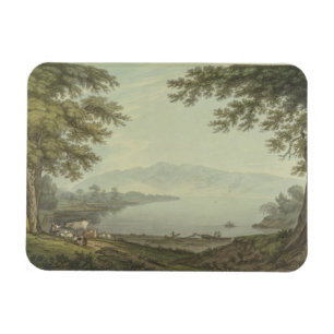 Skiddaw und Derwent Wasser (Stift u. Tinte mit w/c Magnet