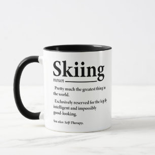 Skidefinition Sonnenlicher Skitosport Langläufer Tasse
