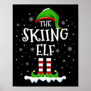 Skielfen-Truppe Weihnachten Familie passende Grupp Poster