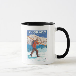 Skier Carry SkisColorado Tasse