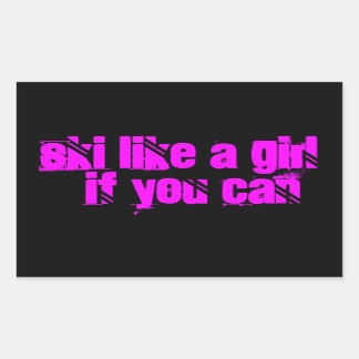 skier comme un autocollant