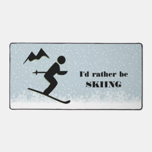 Skier-Designmatte Schreibtischunterlage