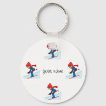 Skier Emoji und '' Ihr Name hier "