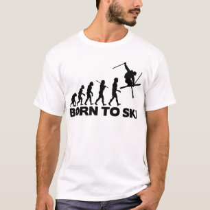 SKIER-EVOLUTION GEBOREN SKI 01.png T-Shirt
