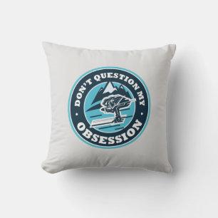 Skier-Illustration-Gag: Meine Besessenheit nicht i Kissen