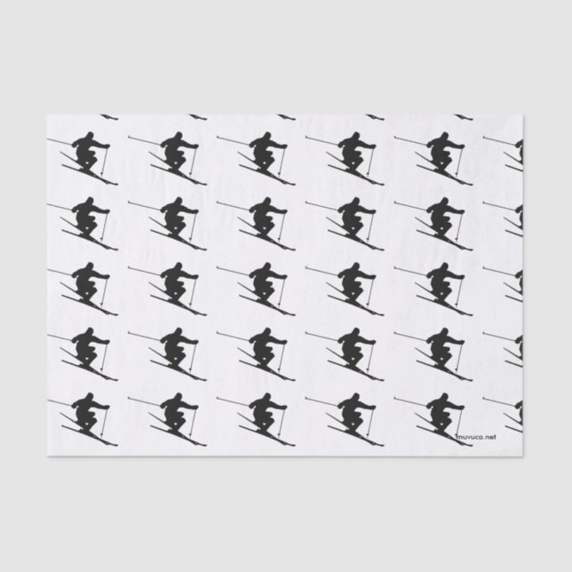 Skier Seidenpapier (Vorderseite)