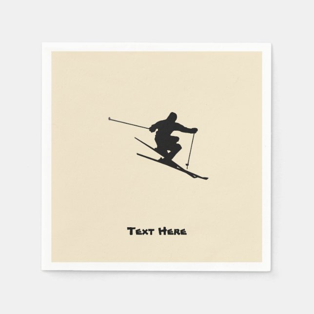 Skier Serviette (Vorderseite)