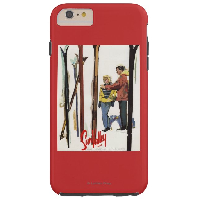 Skier sind von einem Poster Stehend Case-Mate iPhone Hülle (Rückseite)