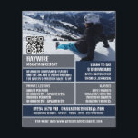 Skierportrait, Ski-/Snowboardunterricht/Kurse Flyer<br><div class="desc">Skierportrait,  Ski/Snowboarden Lektionen/Kurse Werbung Flyer durch den Business Card Store.</div>