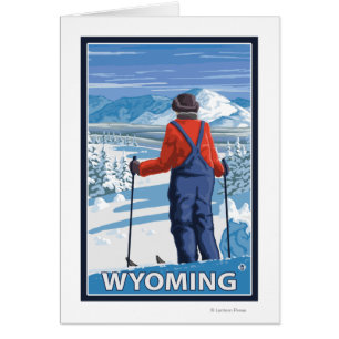 Skieur AdmiringWyoming