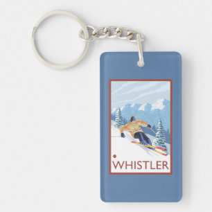 Skieur de neige de Downhhill - Whistler, AVANT