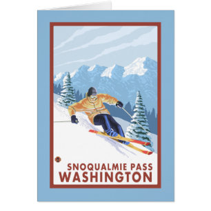 Skieur de neige - Snoqualmie Pass, WA