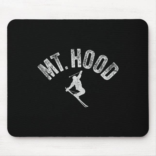 Skifahren am Mt Hood oder (Oregon) Cooler Mount Ho Mousepad (Vorne)