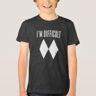 Skifahren an Berghängen Double Diamond Gag Tri-Blend Shirt