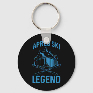 Skifahren Apres Ski Lover Legend Winter Skier Schlüsselanhänger