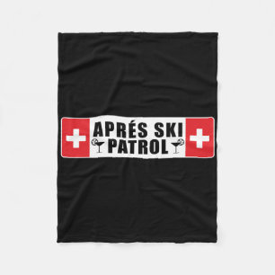 Skifahren Apres Ski Patrol Skier Wintersport Fleecedecke