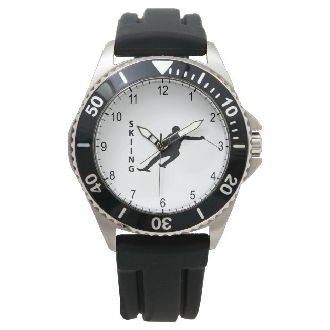 Skifahren Armbanduhr (Vorderseite)