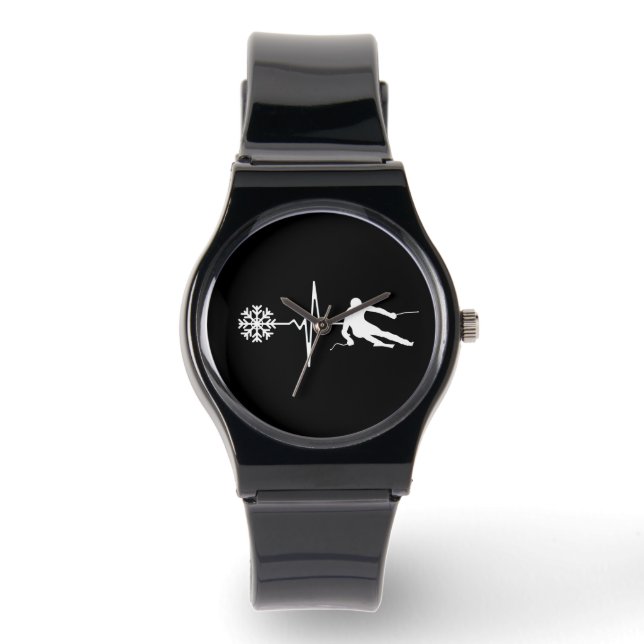 Skifahren Armbanduhr (Vorderseite)