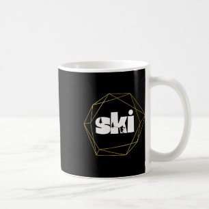 Skifahren auf Pisten Kaffeetasse