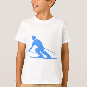 Skifahren - Baby Blue T-Shirt