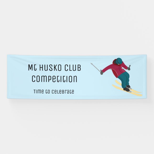 Skifahren Banner (Horizontal)