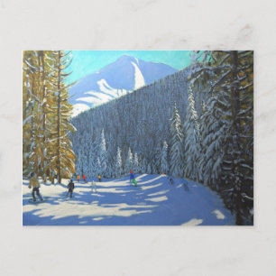 Skifahren Beauregard La Clusaz 2012 Postkarte