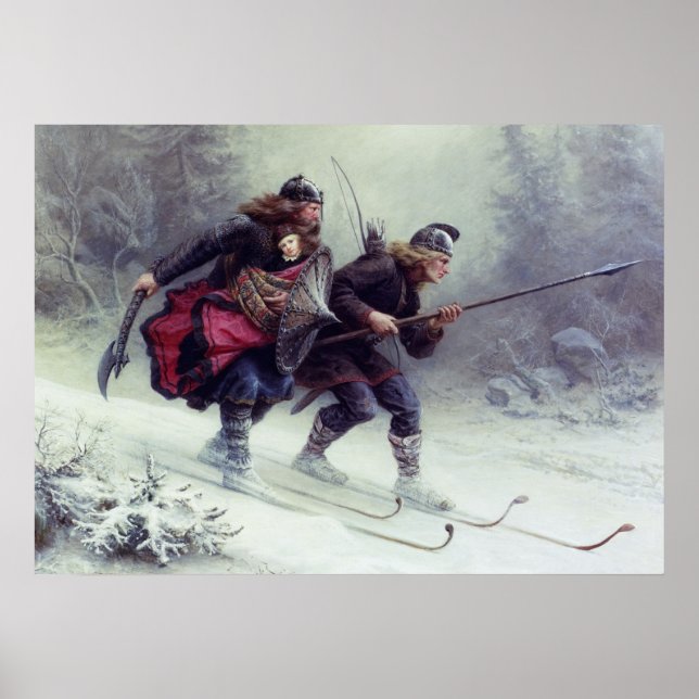 Skifahren Birchlegs überqueren den Berg Poster (Vorne)