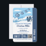Skifahren Birthday Party Pisten Ski Snowboard Tick Einladung<br><div class="desc">Begleiten Sie uns auf den Pisten und senden Sie Ihren Gästen diese Ticket Ski Pass Party Einladung für einen Tag auf den Pisten,  um Ihren besonderen Tag zu feiern. Die Einladung zum Skipass ist perfekt,  um Ihre Wintergeburtstag-Party,  Gebäude-Einladung des Büroteams,  Kindergeburtstag-Party,  Winterfamilieneinladung,  Winterski-Bachelor-Party,  Snowboard-Trip-Party und vieles mehr zu feiern!</div>