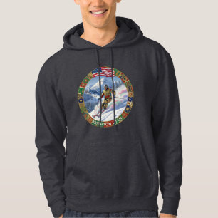 Skifahren Brighton, Utah, Mann Skifahrer Hoodie