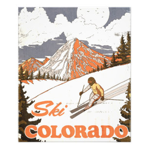 Skifahren Colorado Fotodruck