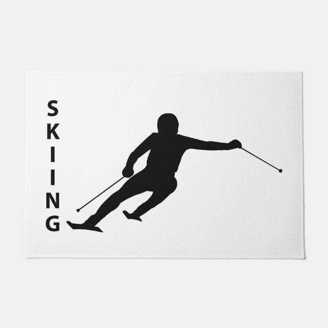 Skifahren Fußmatte (Vorderseite)